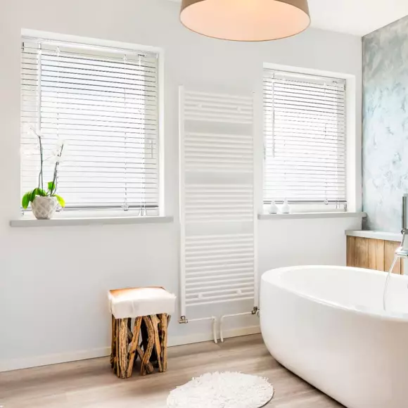 Estor veneciano (50 cm x 180 cm) PVC Blanco 2