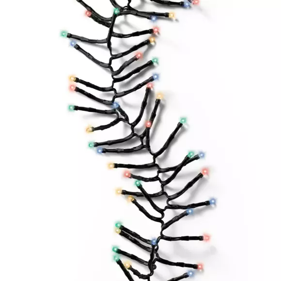 Guirlande lumineuse Durawise à piles 2 m Multicolore 192 LED Grappe CN 2
