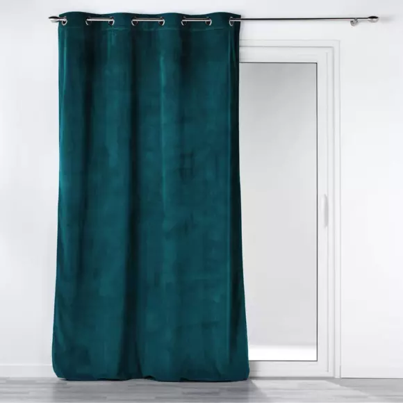 Rideau velours (140 x 260 cm) Casual Bleu pétrole 2