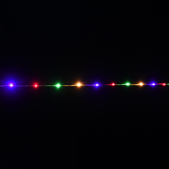Ghirlanda luminosa Micro LED 10 m Multicolore 100 LED bianco caldo e bianco freddo CV 2