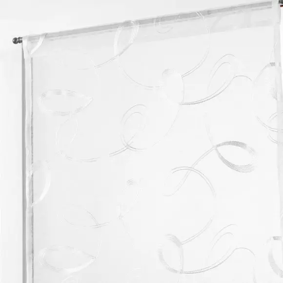 Par de visillos (60 x 120 cm) Hoops Blanco 2