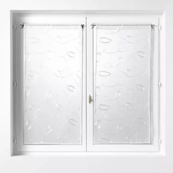 Par de visillos (60 x 120 cm) Hoops Blanco 3