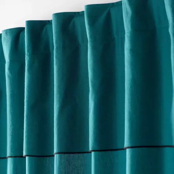 Rideau coton recyclé (140 x 240 cm) Mistraline Bleu canard 3