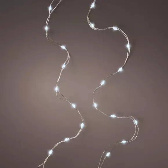 Luces de Navidad Durawise 4,90 m Blanco frío 100 Micro LED CT 2