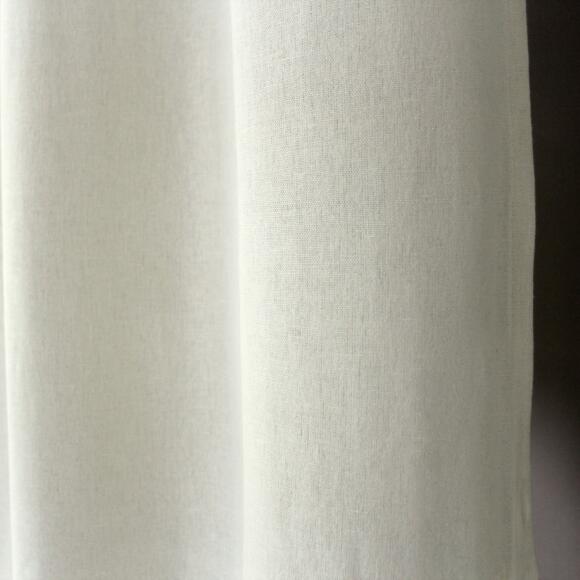 Cortina semi opaca en algodón recliclado (135 x 240 cm) Dune Crudo 2