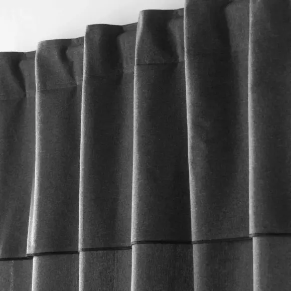 Cortina  semi-opaca algodón reciclable (140 x 240 cm) Mistraline Gris antracita 3