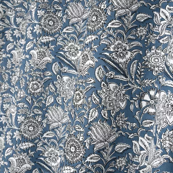 Cortina algodón (140 x 260 cm) Julienne Azul