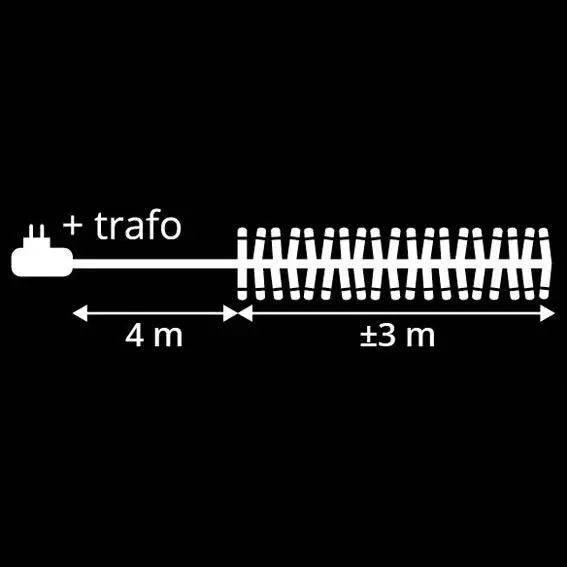 Grappe lumineuse 448 LED Blanc chaud 3 m 3