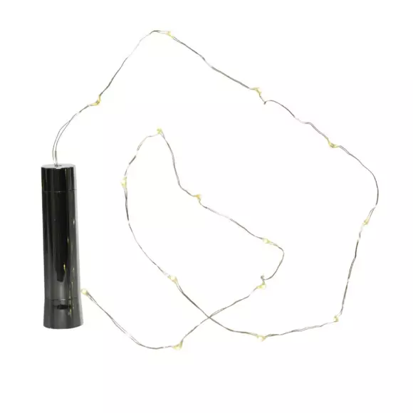 Guirlande lumineuse Micro LED Minuteur à piles 0,09 m Blanc chaud 15 LED pour bouteille 3