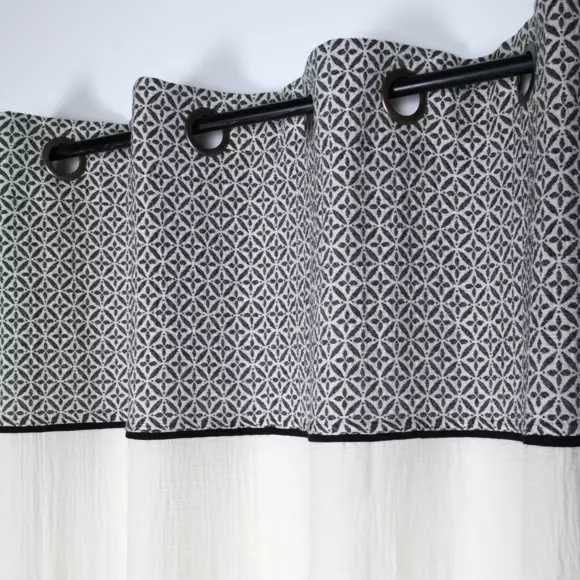 Rideau coton (140 x 260 cm) Princeton Gris ardoise