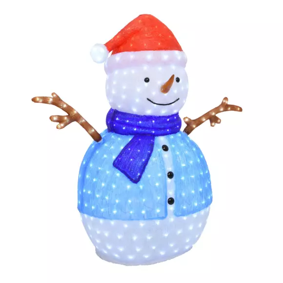 Muñeco de nieve luminoso Omar Blanco frío 500 LED