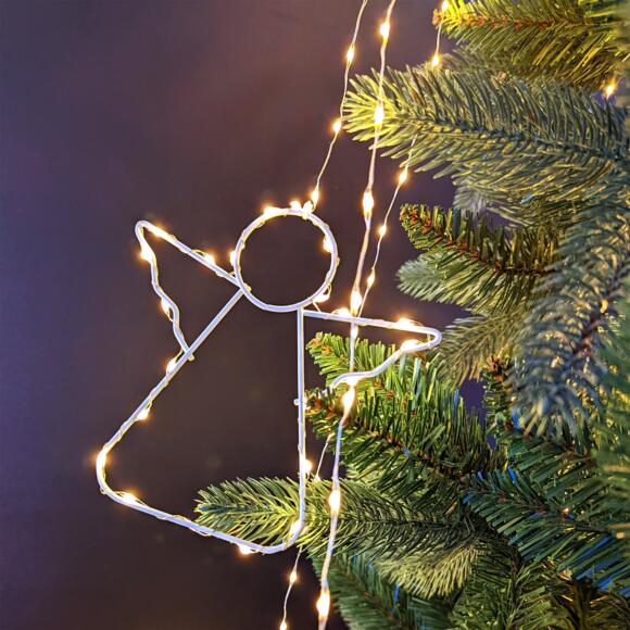 Lichtgordijn voor kerstboom  Micro Led Engel H2,10 m Extra warm wit 762 LED 3