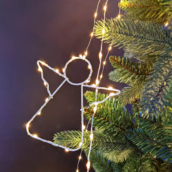 Cortina de luces para árbol Micro Led Ange H2,10 m Blanco anaranjado 762 LED 3