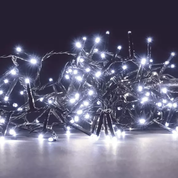 Luces de Navidad Flashing Light 16 m Blanco frío 192 LED 2
