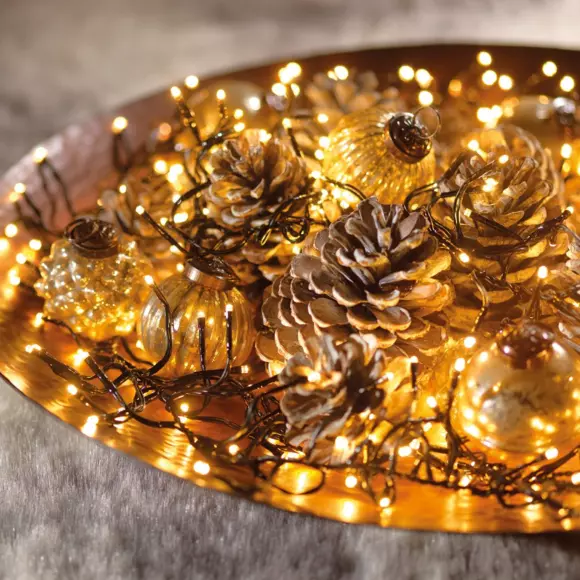 Luces de Navidad Durawise 6 m Blanco cálido 600 LED Grappe CN 3