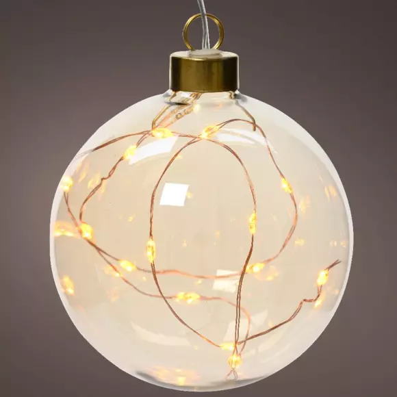 Bolas luminosas colgantes a pilas Blanco cálido 2