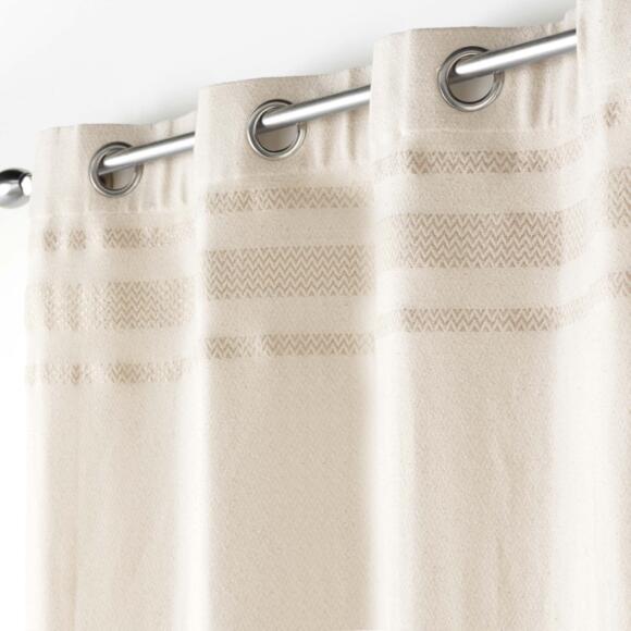 Vorhang aus Baumwolle (140 x 240 cm) Doreline Cremeweiß