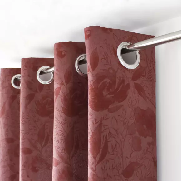 Overgordijn (135 x 240 cm) Harmony Rood Granaat 2