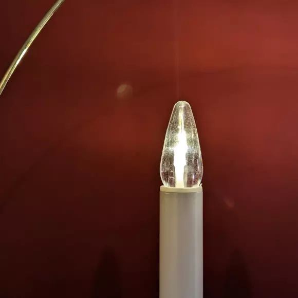 Bougeoir Cercle à piles lumineux Blanc chaud 4 LED 2