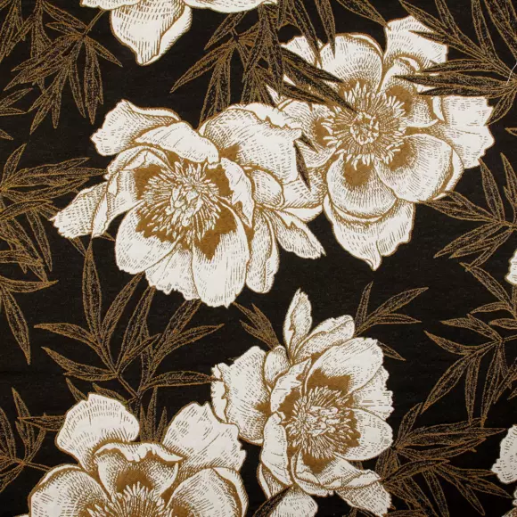 Rideau coton (140 x 260 cm) Peonia Blanc