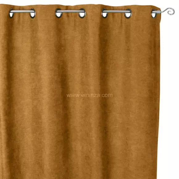 Rideau occultant isolant (140 x H260 cm) Alaska Jaune moutarde 2