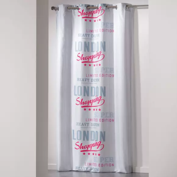 Rideau (140 x H240 cm) Girly London Blanc 2