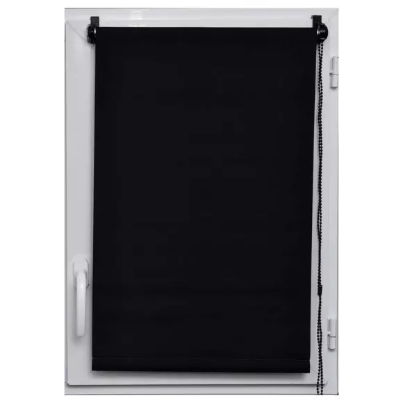 Store enrouleur occultant (75 x 180 cm) Uni Noir 2