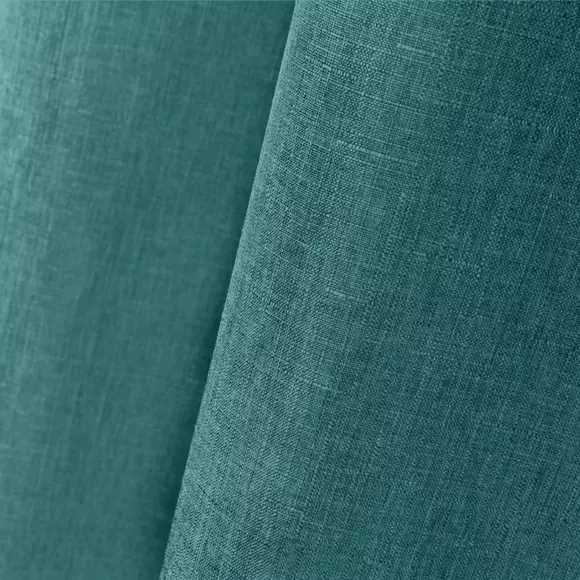 Rideau (140 x H260 cm) Béa Bleu canard 2