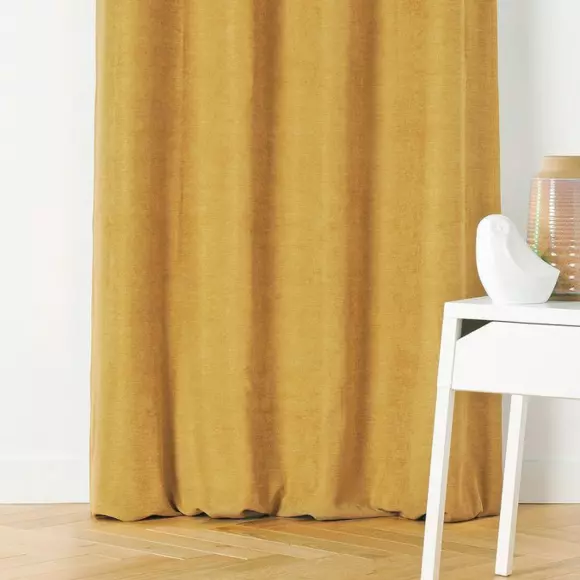 Rideau occultant isolant (140 x H260 cm) Alaska Jaune ocre 3
