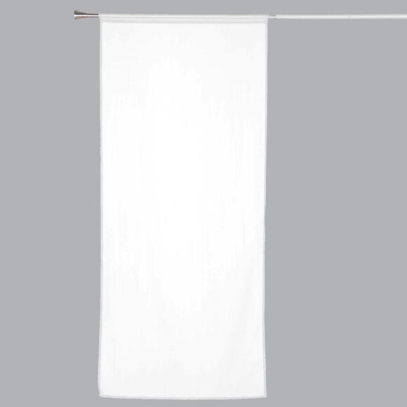 Voilage vitrage (90 x 200 cm) Etamine givrée Blanc 2