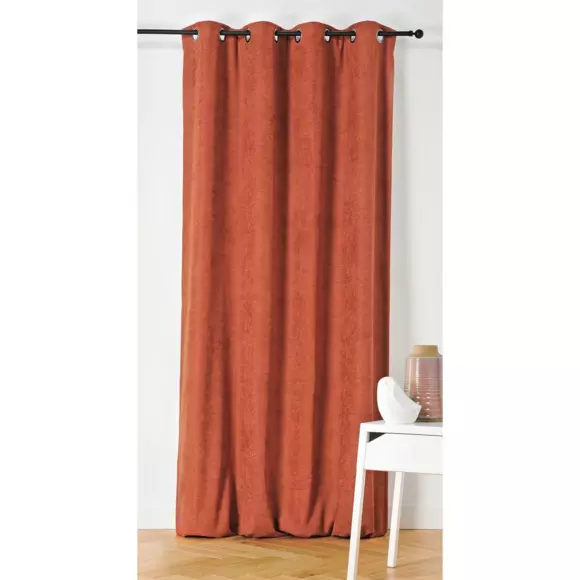 Rideau occultant isolant (140 x H260 cm) Alaska Orange foncé 2