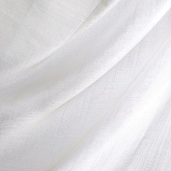 Paire de voilages (45 x 120 cm) Etamine givrée Blanc 2