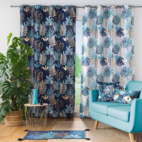 Cortina  semi-opaca(140 x 260 cm) Dorado nella Azul 2