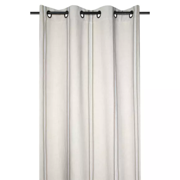 Cortina semi opaca en algodón (135 x 260 cm) Montauban Blanco 3