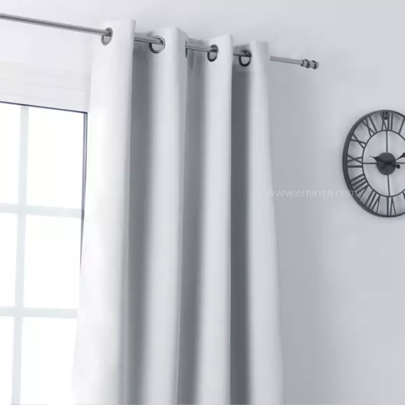 Cortina opaca (140 x alto 280 cm) Notte Gris claro 3