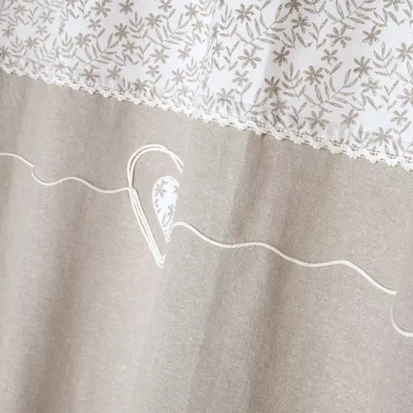 Cortina semi opaca en algodón (140 x 260 cm) Sophie Beige 2
