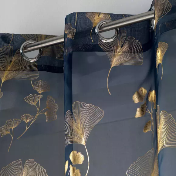 Visillo(140 x 240 cm) Bloomy Azul Marino 2