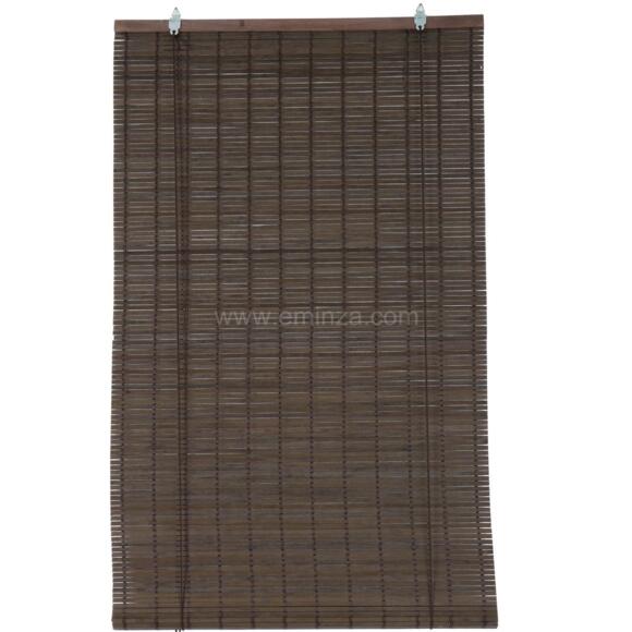 Tenda a rullo in legno (40 x H180 cm) Bambù Cioccolato 2