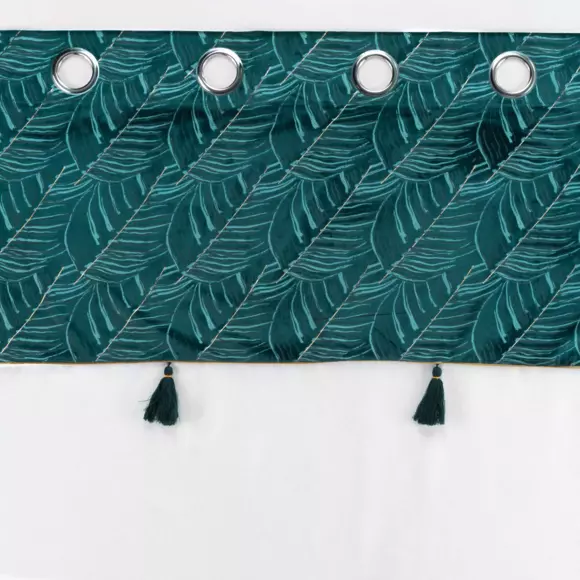 Visillo (140 x 280 cm) Palmina Azul trullo 3