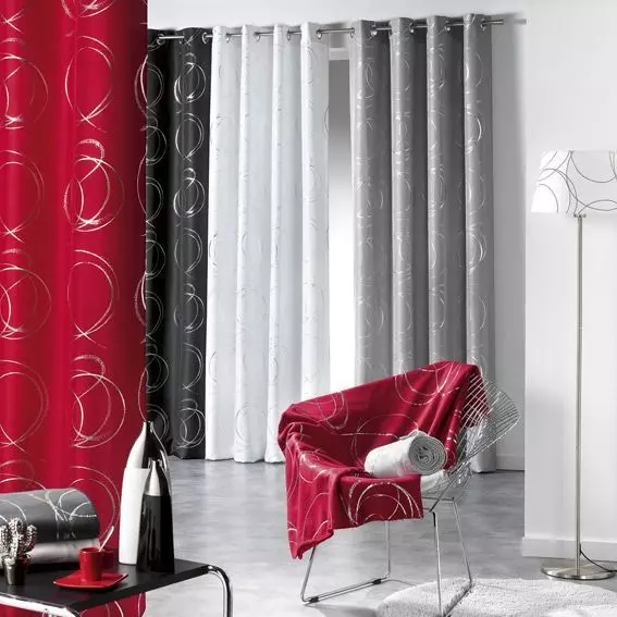 Rideau (140 x H260 cm) Bully Blanc 3