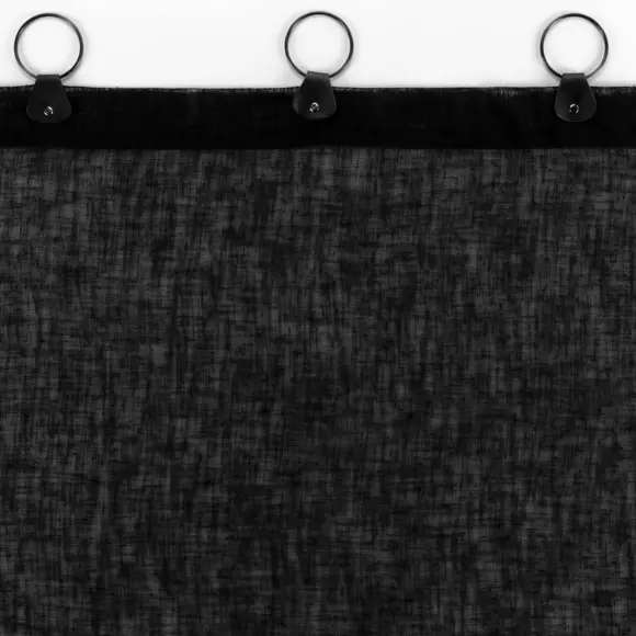 Voilage (140 x 240 cm) Linka Noir 3