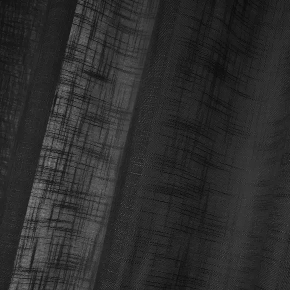 Vitrage (135 x 260 cm) Ontario Zwart 2