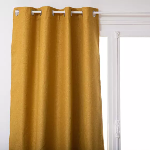 Cortina opaca aislante (140 x 260 cm) Barn Amarillo ocre 2
