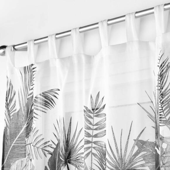 Tenda trasparente à passants (140 x 240 cm) Palmira Bianco