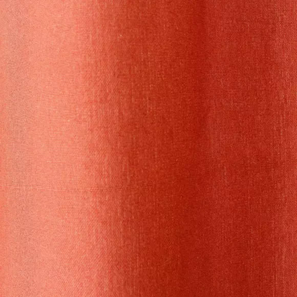 Cortina semi opaca en algodón recliclado (135 x 240 cm) Dune Terracota 2