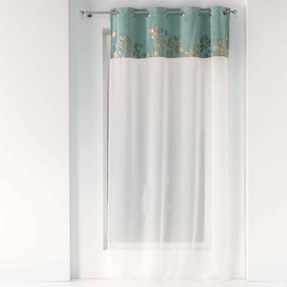 Tenda trasparente (140 x 240 cm) Milarose Blu anatra 3