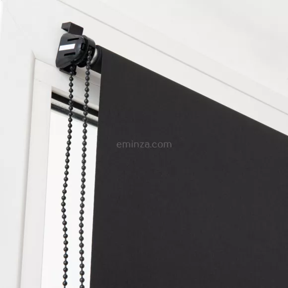 Estor rollo opaco (45 x Alto  90 cm) Liso  Negro 3