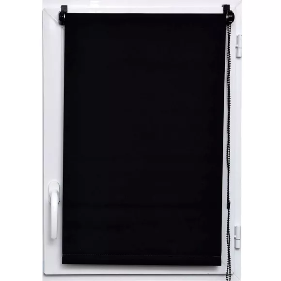 Store enrouleur occultant (45 x 90 cm) Uni Noir