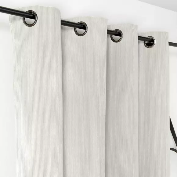 Cortina Opaca Aislante (140 x 260 cm) Alberta Blanco crudo 3
