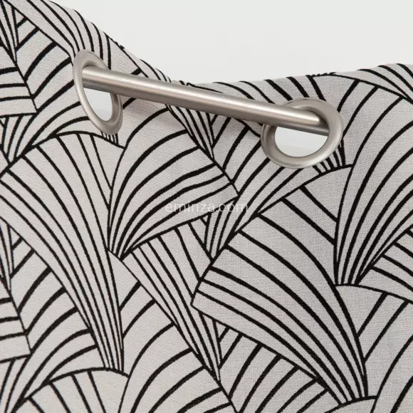 Cortina (135 x 250 cm) Ardeco Negro 2